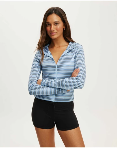 Cotton On Body Active - Ultra Smooth Crop Hooded Jacket