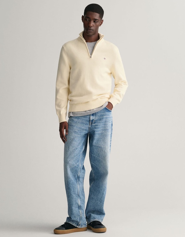 Gant - Casual Cotton Half-Zip Knit