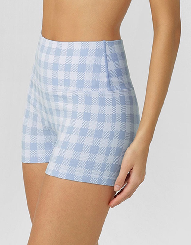 Lorna Jane - Sweetheart Gingham Seamless Bike Shorts