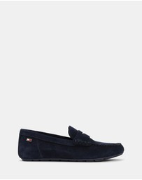 Tommy Hilfiger - Flag Soft Suede Driver Loafers - Women's