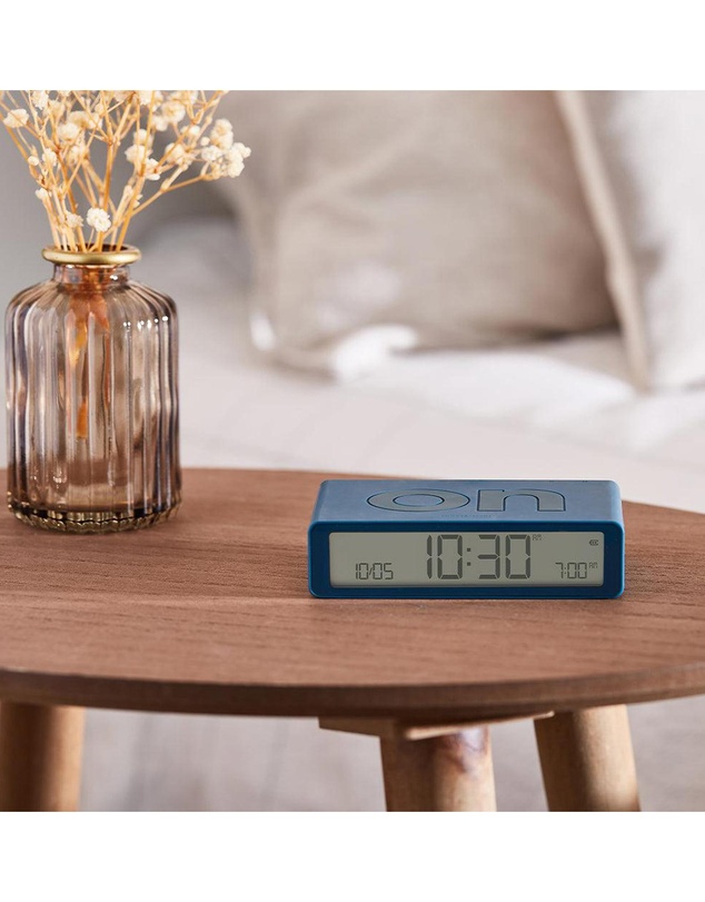 Lexon - Lexon Flip Classic Reversible Alarm Clock - Blue