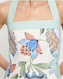 KIVARI - Azure Halter Mini Dress