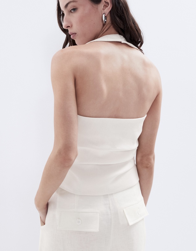 UNISON - Linen Halter Top