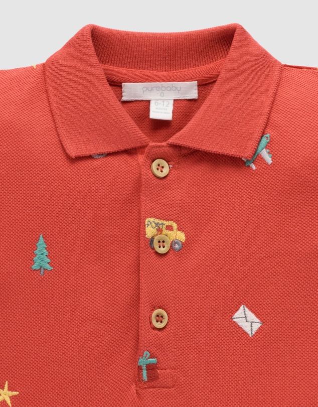 Purebaby - Christmas Polo -Kids-Babies