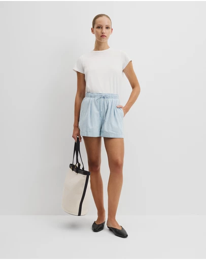 Country Road - Cuff Chambray Short