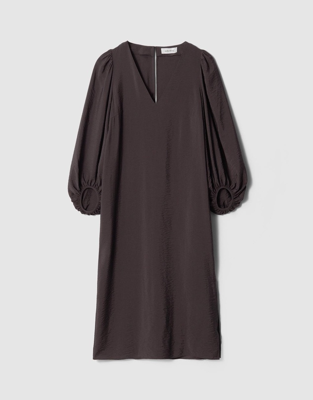 & Other Stories - Puff-Sleeve V-Neck Midi Dress