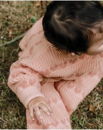 Kynd Baby - Knit Jumper in Pink Heart