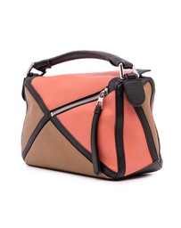 Pre-Loved by Azura Reborn - Pre-Loved Small Calfskin Graphic Puzzle Satchel