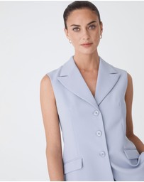 Forcast - Nikki Long Collared Vest