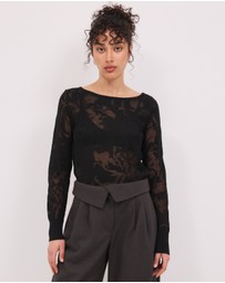 Calli - Jasmina Floral LS Knit Top