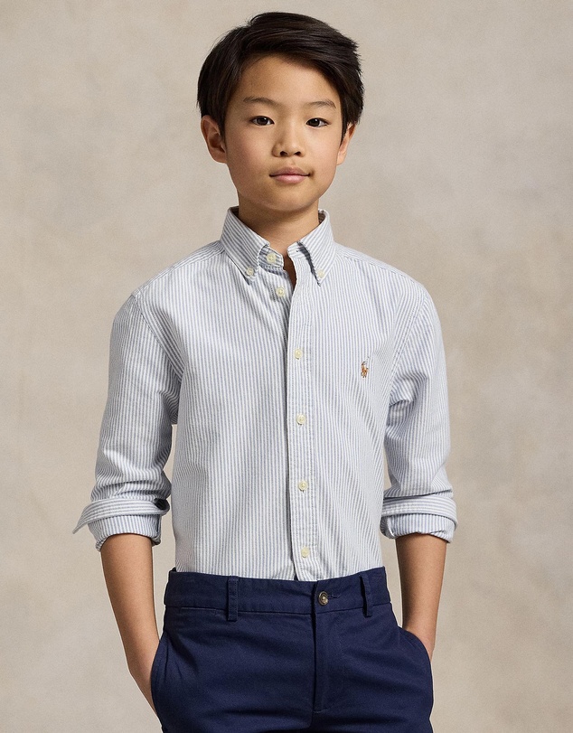 Polo Ralph Lauren - Striped Cotton Oxford Shirt - Teens
