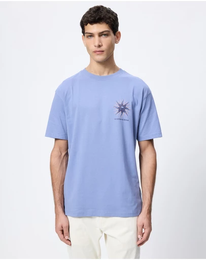Scotch & Soda - Front And Back Artwork Relaxed Fit T-Shirt