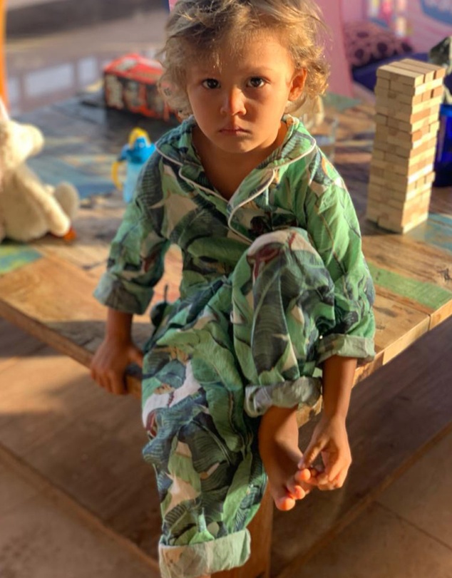 Sant And Abel - Kids Martinique® Green Banana Leaf PJ Set