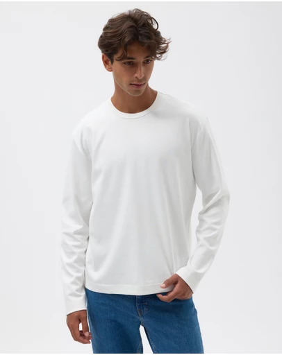 AERE - Relaxed Long Sleeve Cotton Tee