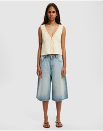 Cotton On - Haven Ruffle Button Through Cami