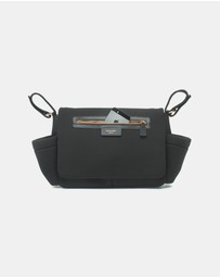 Storksak - Stroller Organiser Luxe Black & Rose Gold