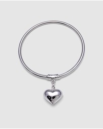 Von Treskow - Art Deco Bangle With Puffy Heart