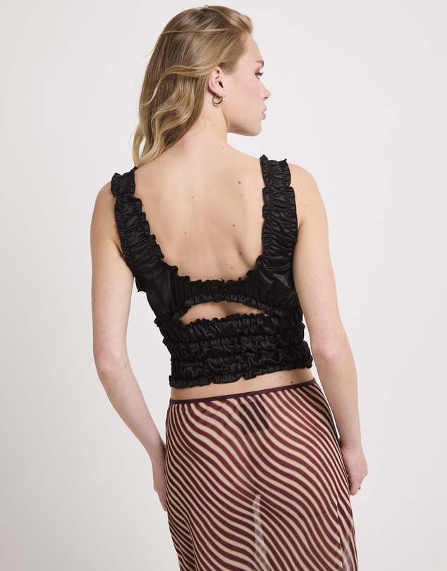 Alice In The Eve - Belle Ruched Satin Cami Top