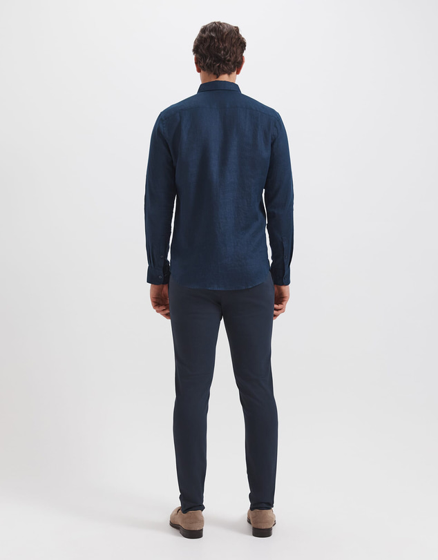 SABA - Anderson Long Sleeve Classic Linen Shirt