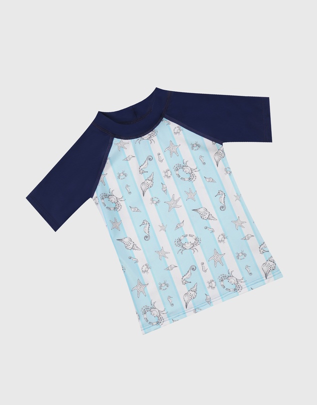Aqua Blu Kids - Mariner Short Sleeve Rash Vest - Babies