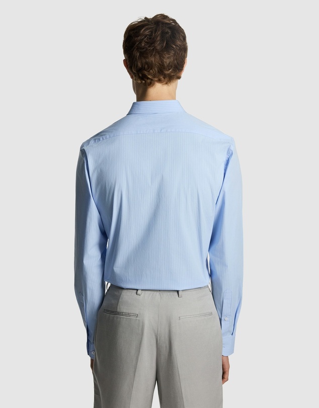 yd. - Linear Slim Stretch Dress Shirt