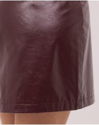 Calli - Nicholas Faux Leather Mini Skirt