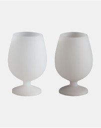 porter green - stemm | silicone unbreakable wine glasses