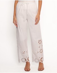 Petal & Pup - Lola Cut Out Detail Pants - White