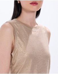 Marcs - As Love Glows Foil Linen Tank