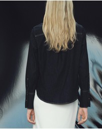 M.N.G - Denim Shirt With Seams