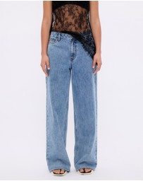 Minima Esenciales - Mid Rise Wide Leg Jeans