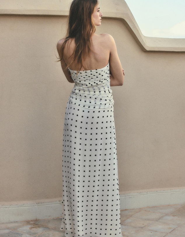 M.N.G - A-Line Polka-Dot Dress