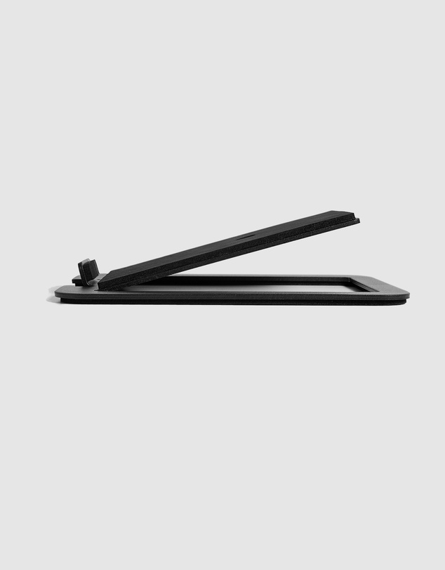 iWorld - Kanto S4 Angled Desktop Speaker Stands for Midsize Speakers - Pair, Black