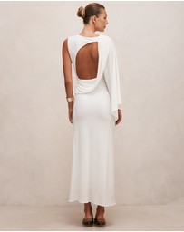 Forever New - Fleur Cape Shoulder Maxi Dress