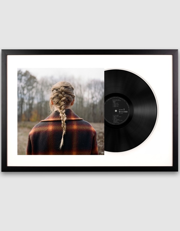 iWorld - Framed Taylor Swift - Evermore - Double Vinyl Album Art