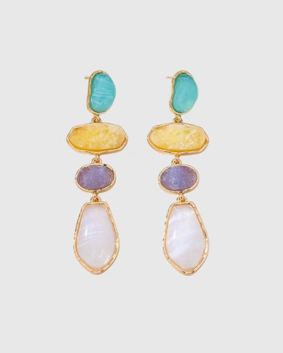 Honey and Beau - Coastal Mosaic Earrings