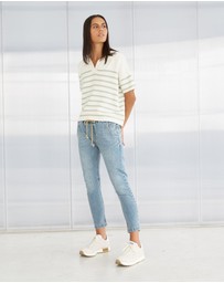 DRICOPER DENIM - Active Pearl Embellished Jeans