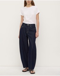 Assembly Label - High Rise Barrel Jeans