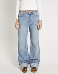 Subtitled - Demi Fold Hem Denim Jeans