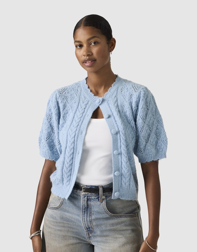 Levi's - Pauline Pointelle Short-Sleeve Cardigan