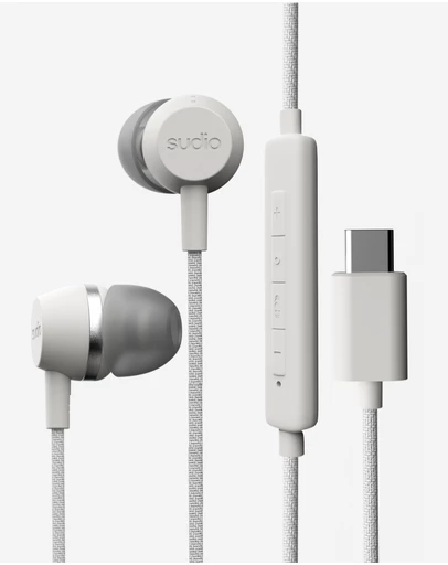 Sudio - V3 Pro - USB-C Tangle-Free Universal Wired Earbuds