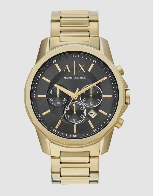 Armani Exchange - Gold Tone Chronograph Watch