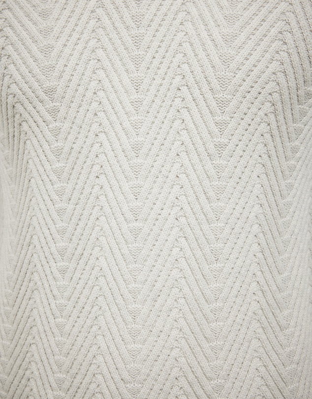 Politix - Herringbone Long Sleeve Trophy Neck Knit