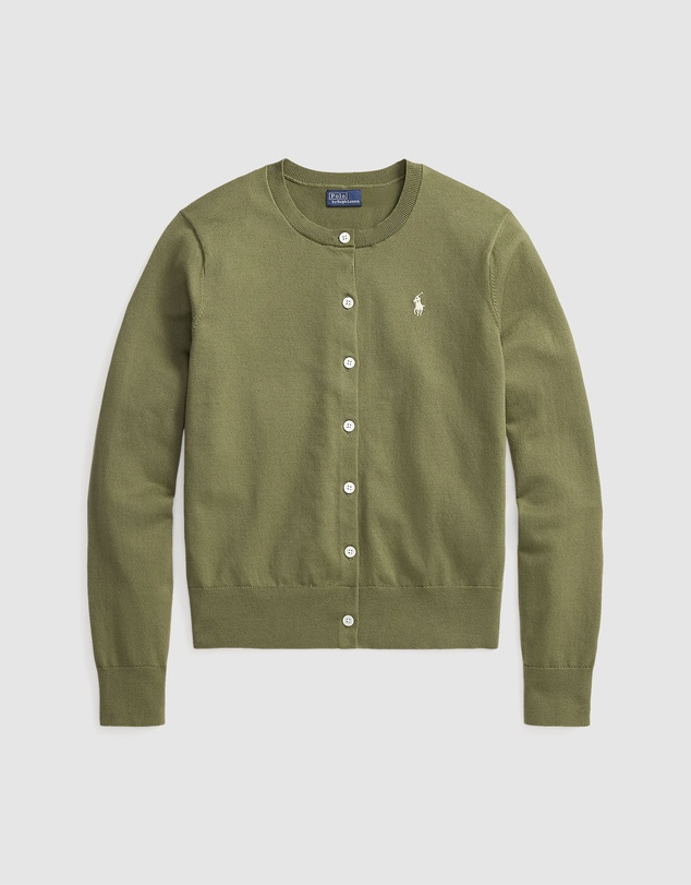 Polo Ralph Lauren - Stretch Cotton-Blend Crewneck Cardigan