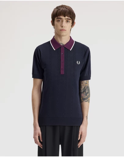 Fred Perry - Cable Knit Shirt