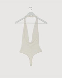 Revibe - Repaired MISHA Jennifer Cupro Bodysuit - AU 6