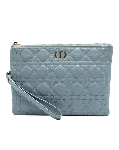 Pre-Loved by Azura Reborn - Pre-Loved Medium Calfskin Cannage Caro Daily Pouch