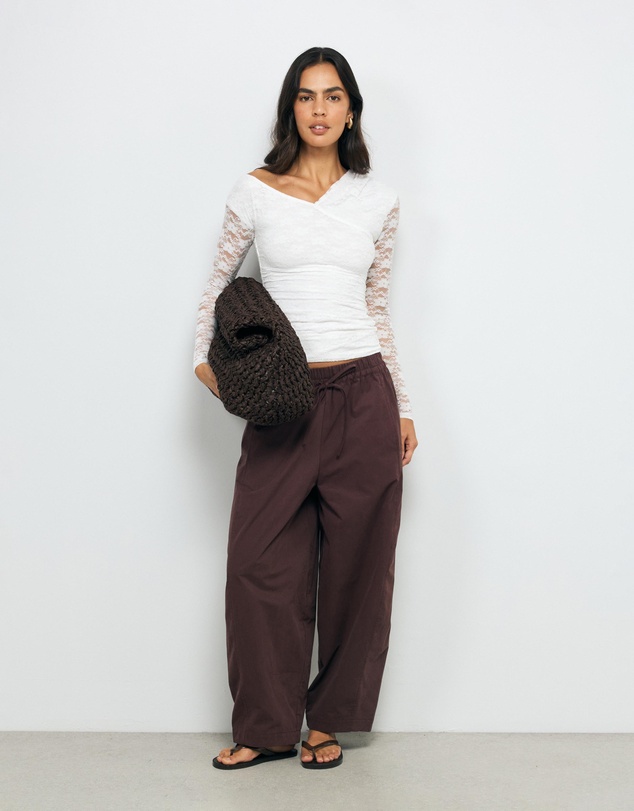 AERE - Arielle Off Shoulder Lace Top