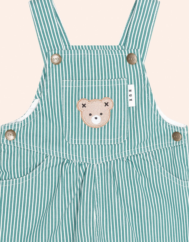 Huxbaby - Mistletoe Stripe Christmas Shortall - Babies-Kids