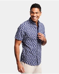 Brooksfield - Leaf Print Casual Shirt
